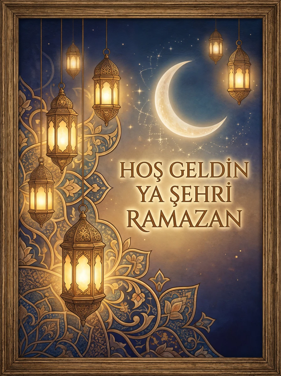 Ramazan Tablo  - Poster Dini (Model- 60) 