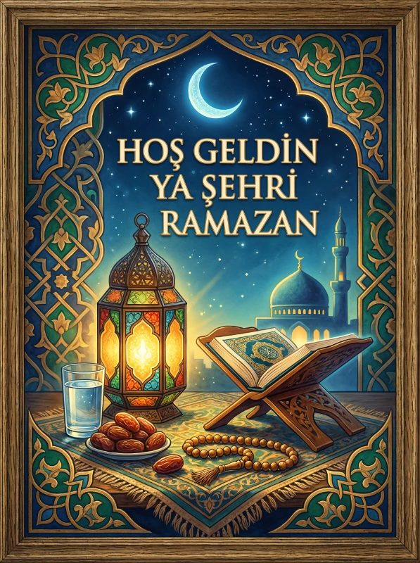 Ramazan Tablo  - Poster Dini (Model- 56)