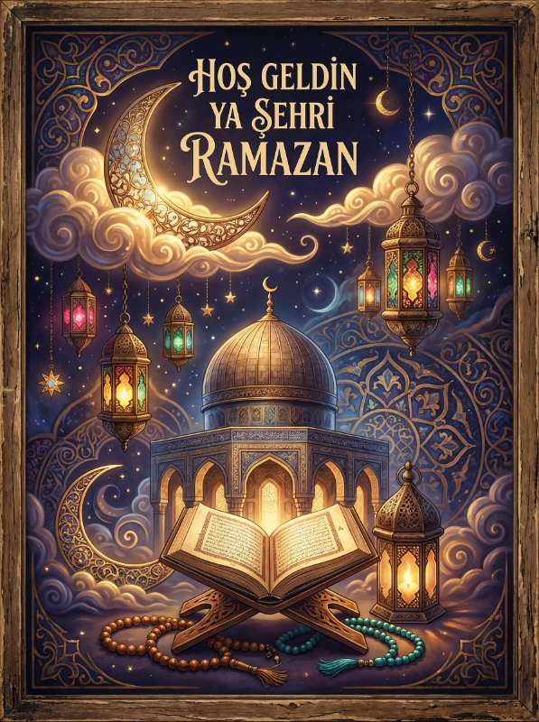 Ramazan Tablo  - Poster Dini (Model- 58)