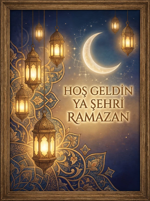 Ramazan Tablo  - Poster Dini (Model- 60)