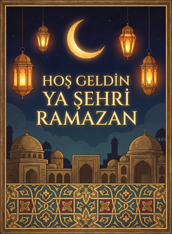 Ramazan Tablo  - Poster Dini (Model- 63)