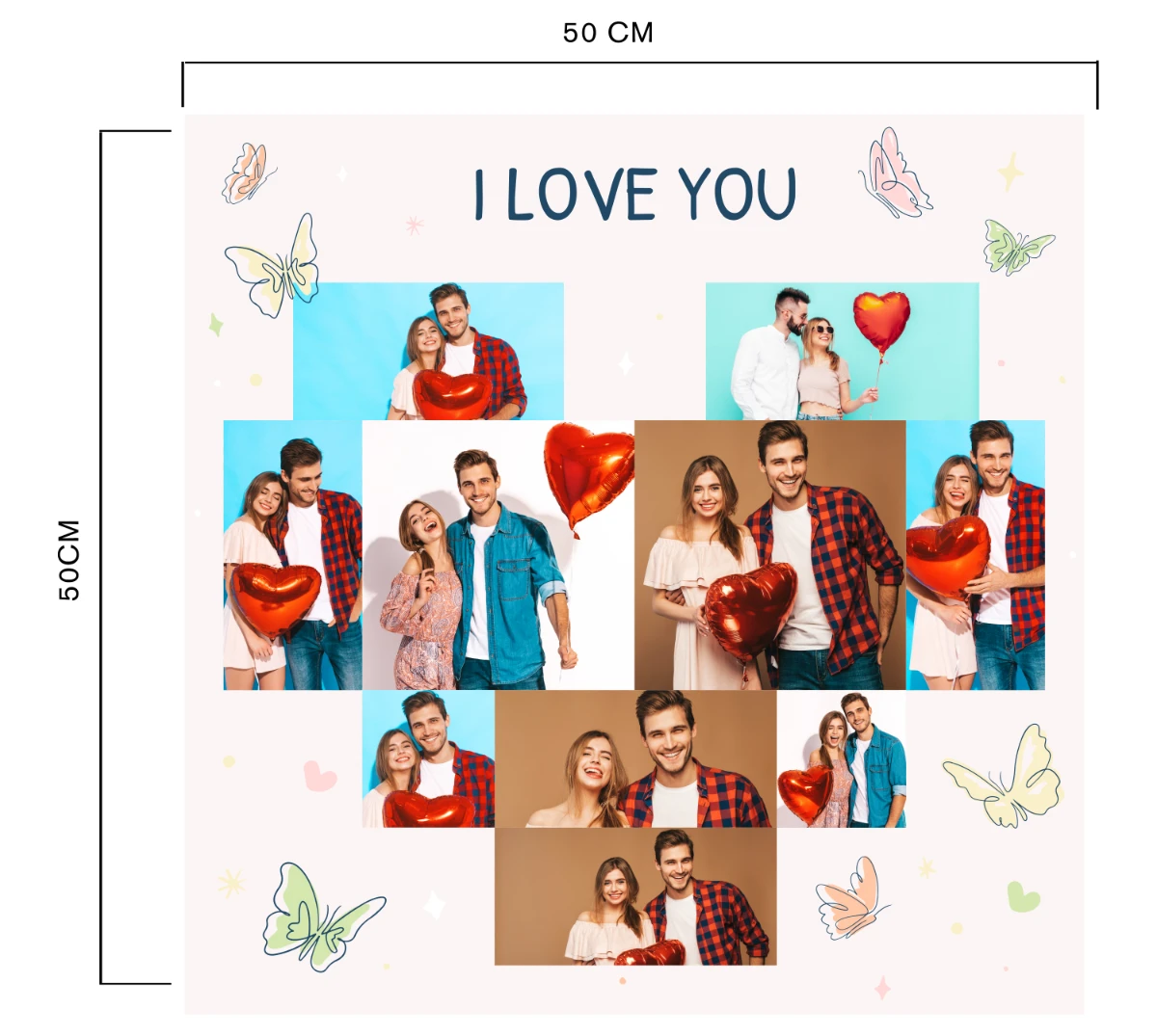 Statik Tutunma Özellikli Sevgililer Günü Tablo - Poster Özel Gün ( Model -14) 