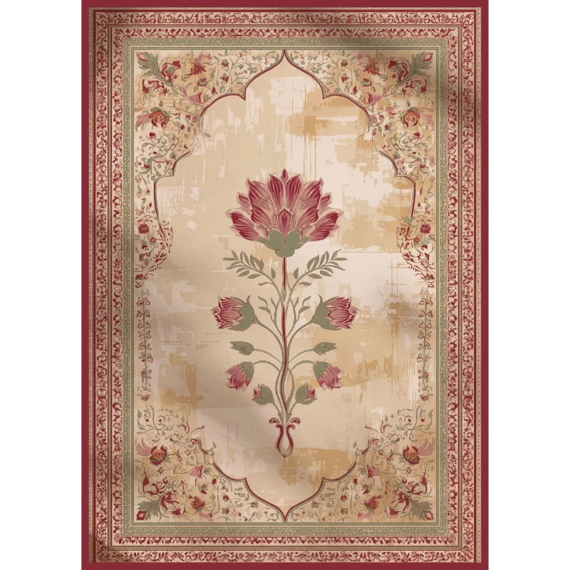 Statik Tutunma Özellikli Tablo - Poster Halı Desen (Model- 8)