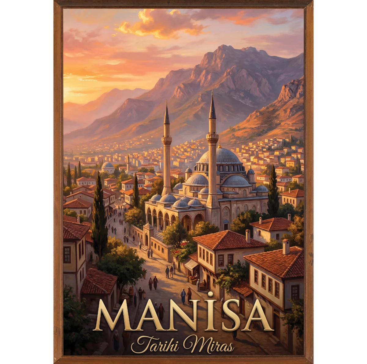 Türkiye İller Tablo - Poster Manisa (Model-21) 