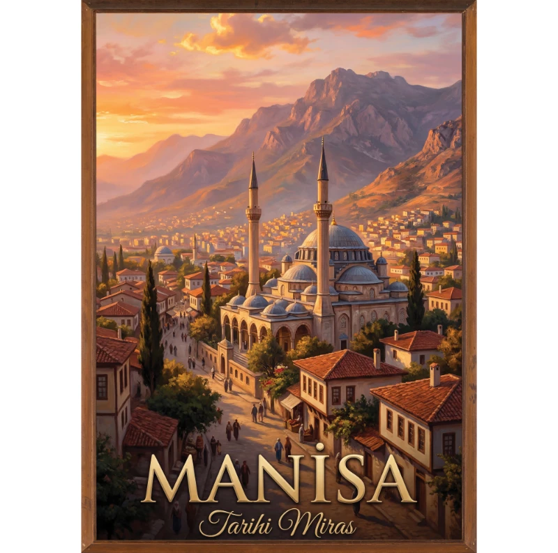 Türkiye İller Tablo - Poster Manisa (Model-21)