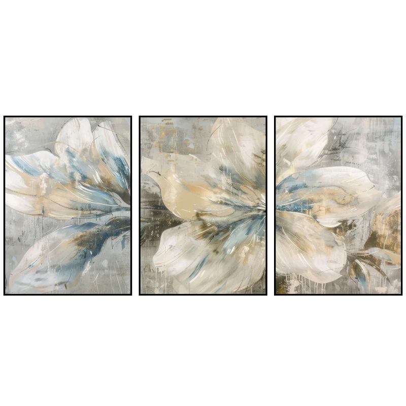 Statik Tutunma Özellikli Tablo - Poster Çiçek (Model- 78)