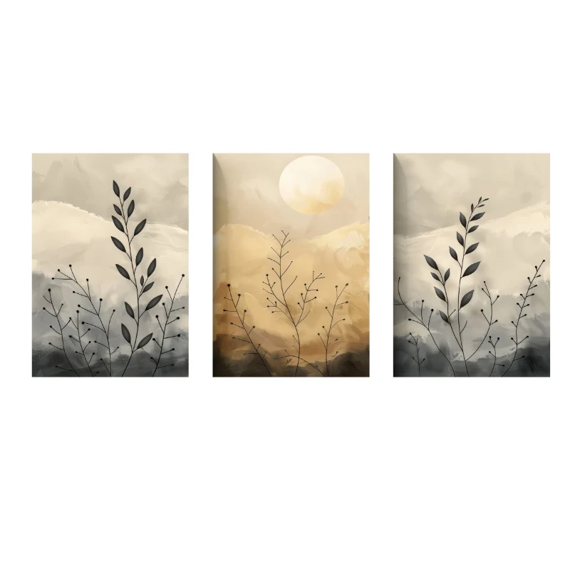 Statik Tutunma Özellikli Tablo - Poster Çiçek (Model- 43) (50X70)