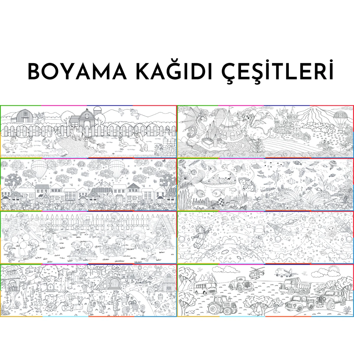 Boyama Kağıdı Çeşitleri 