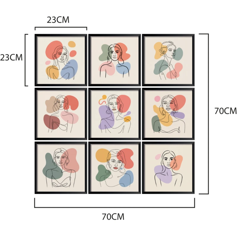 Statik Tutunma Özellikli 8 Mart Dünya Kadınlar Günü Tablo - Poster Özel Gün ( Model -17)