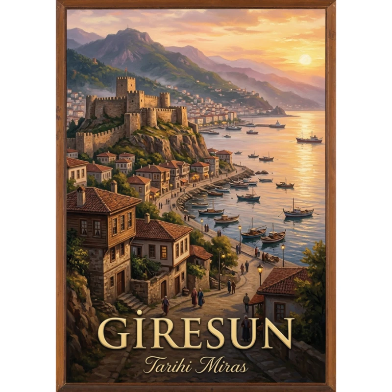 Türkiye İller Tablo - Poster Giresun (Model-33)