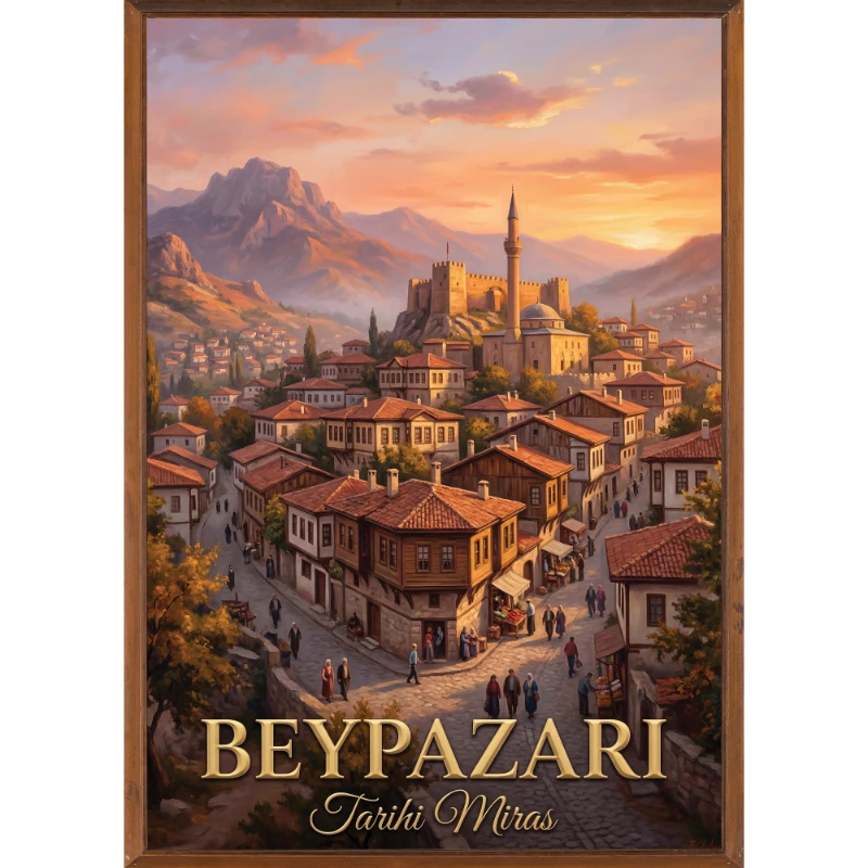 Türkiye İller Tablo - Poster Beypazarı (Model-35)