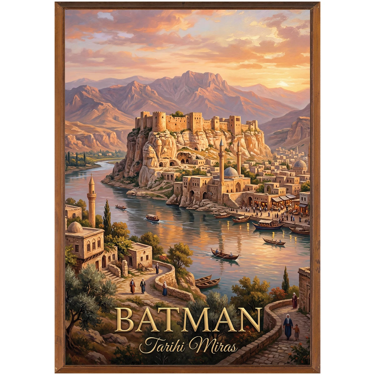 Türkiye İller Tablo - Poster Batman (Model-43) 