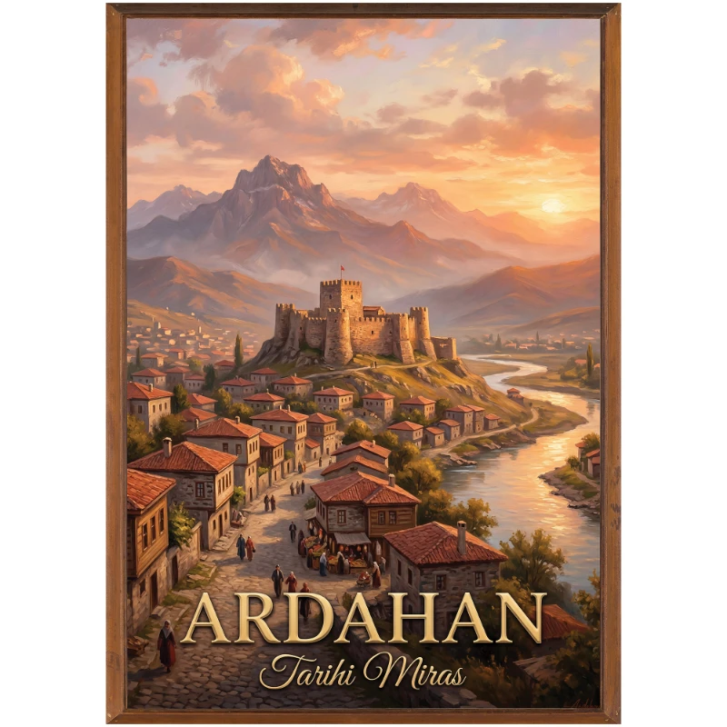 Türkiye İller Tablo - Poster Ardahan (Model-41)