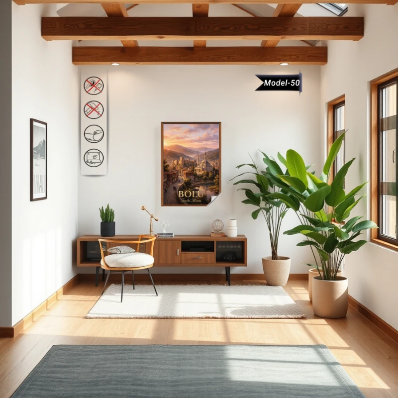 Türkiye İller Tablo - Poster Bolu (Model-50)