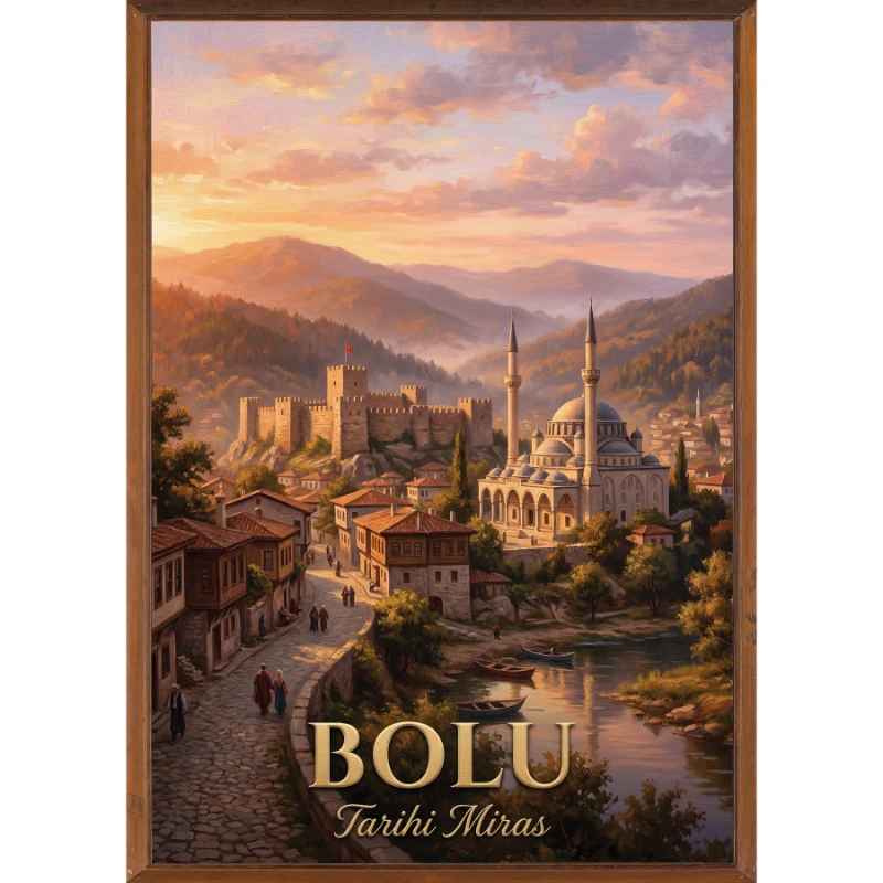 Türkiye İller Tablo - Poster Bolu (Model-50)