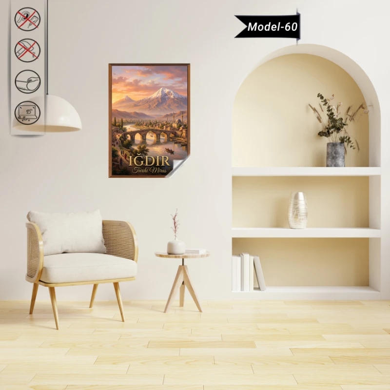 Türkiye İller Tablo - Poster Iğdır (Model-60)