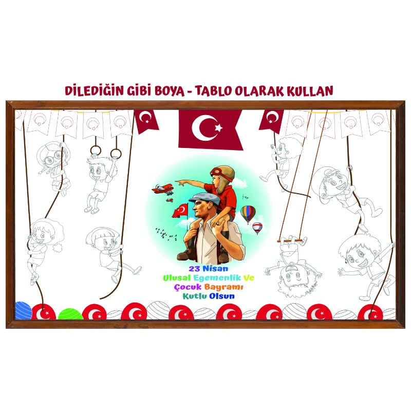 23 Nisan Boyama Kağıdı Tamamlama (Model -1)