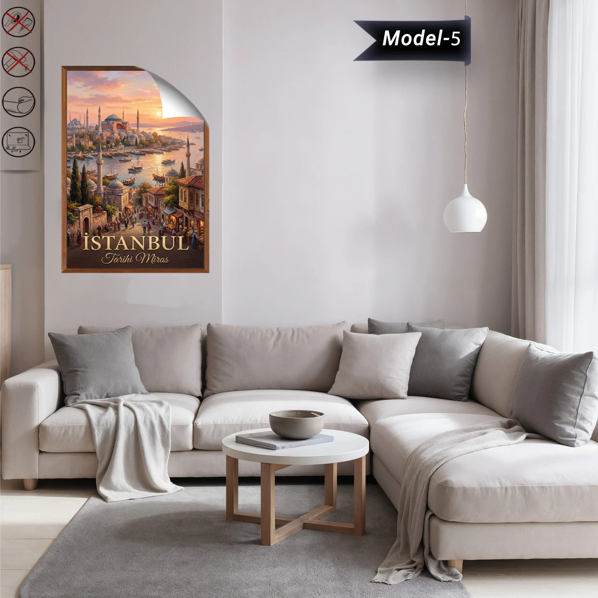 Türkiye İller Tablo - Poster İstanbul (Model-5)