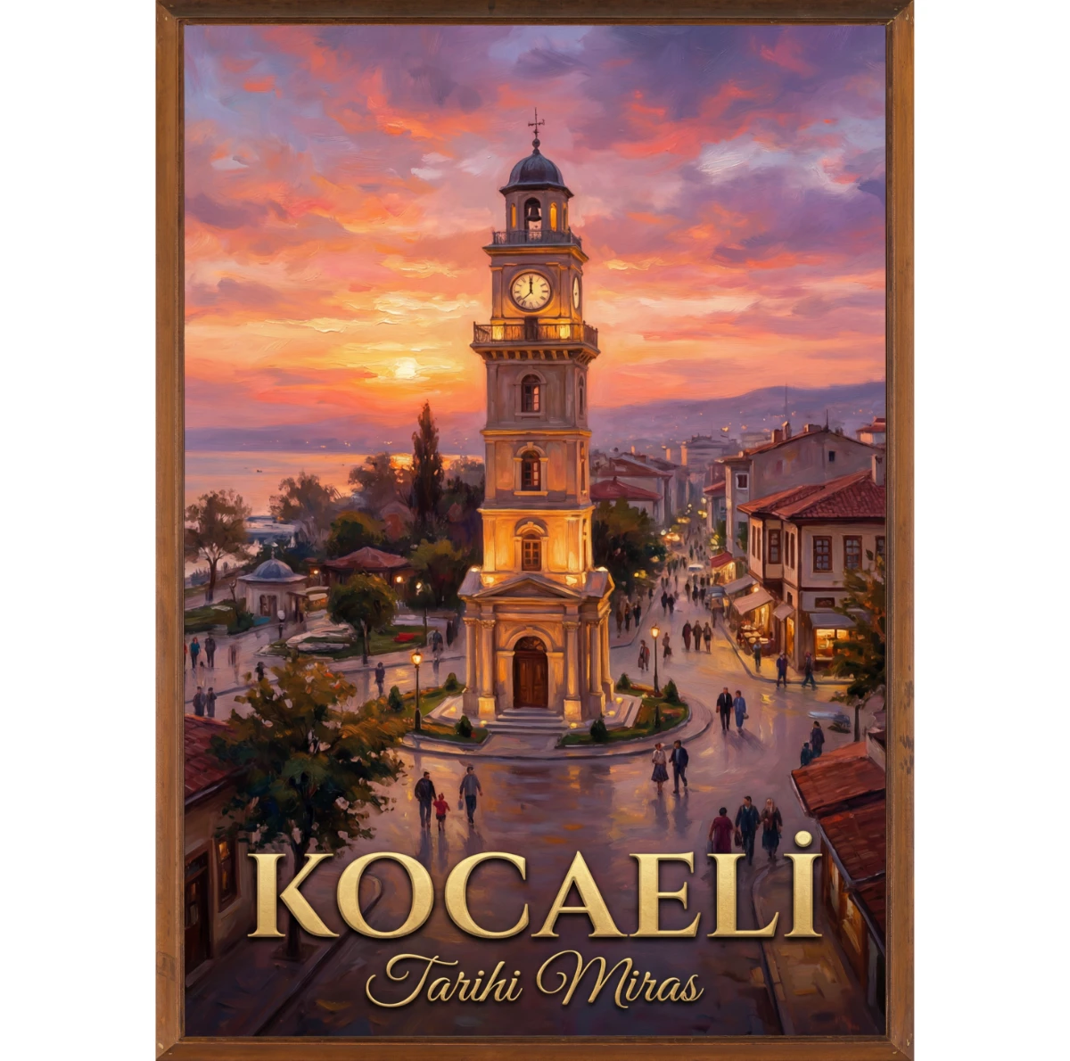 Türkiye İller Tablo - Poster Kocaeli (Model-7) 