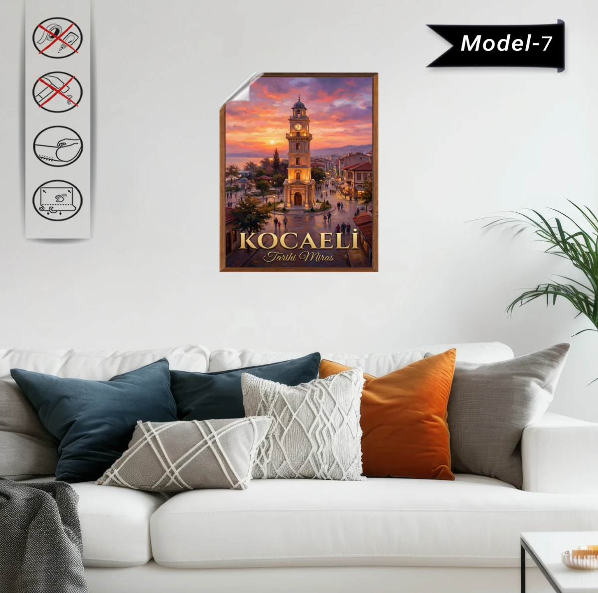 Türkiye İller Tablo - Poster Kocaeli (Model-7)