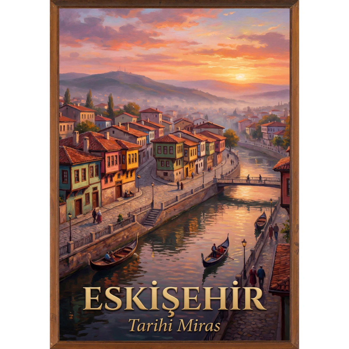 Türkiye İller Tablo - Poster Eskişehir (Model-16) 
