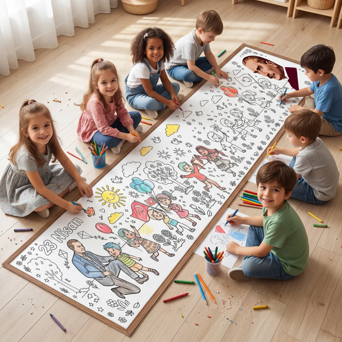 23 Nisan Boyama Kağıdı (Model -1)