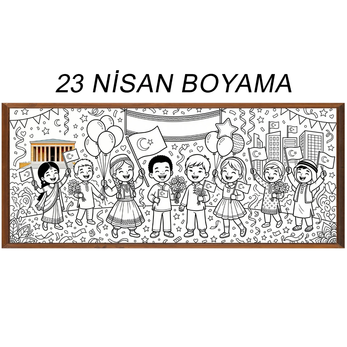 23 Nisan Boyama Kağıdı (Model -2) 