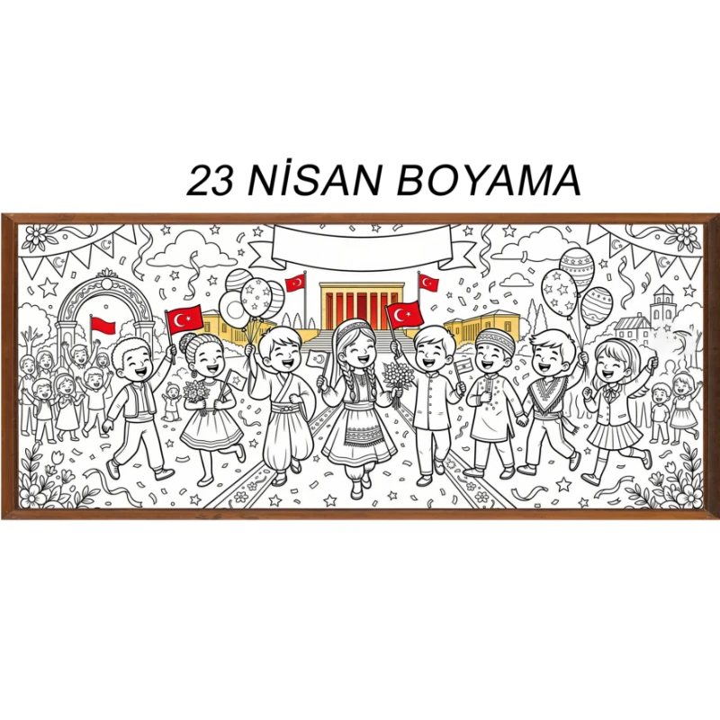 23 Nisan Boyama Kağıdı (Model -4)
