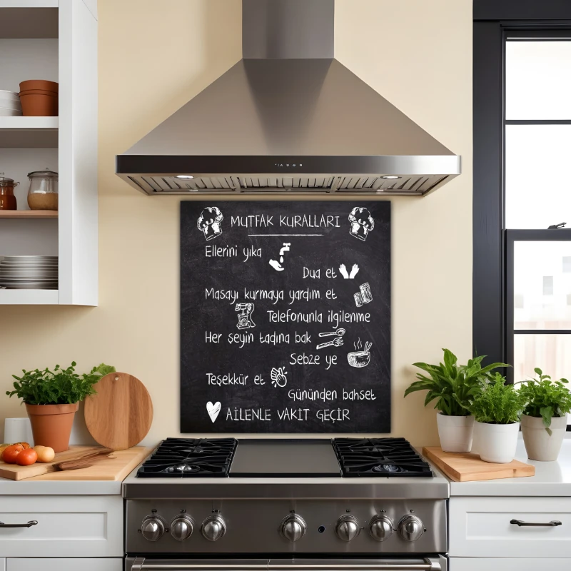 Yapışkanlı Ocak Arkası Kaplama (Model- 21)