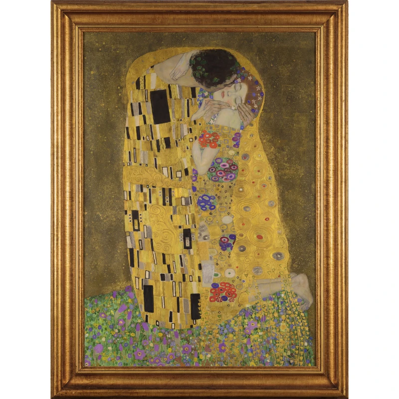 Öpücük Tablo - Poster Dünyaca Ünlü ( Model-28)