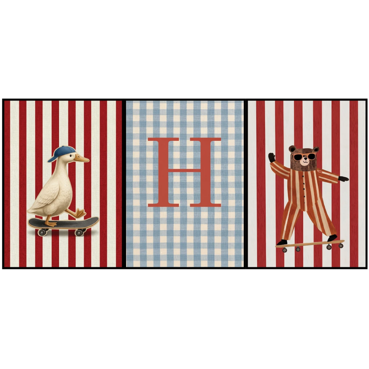 Statik Tutunma Özellikli Tablo - Poster Çocuk Odası (Model- 35) 