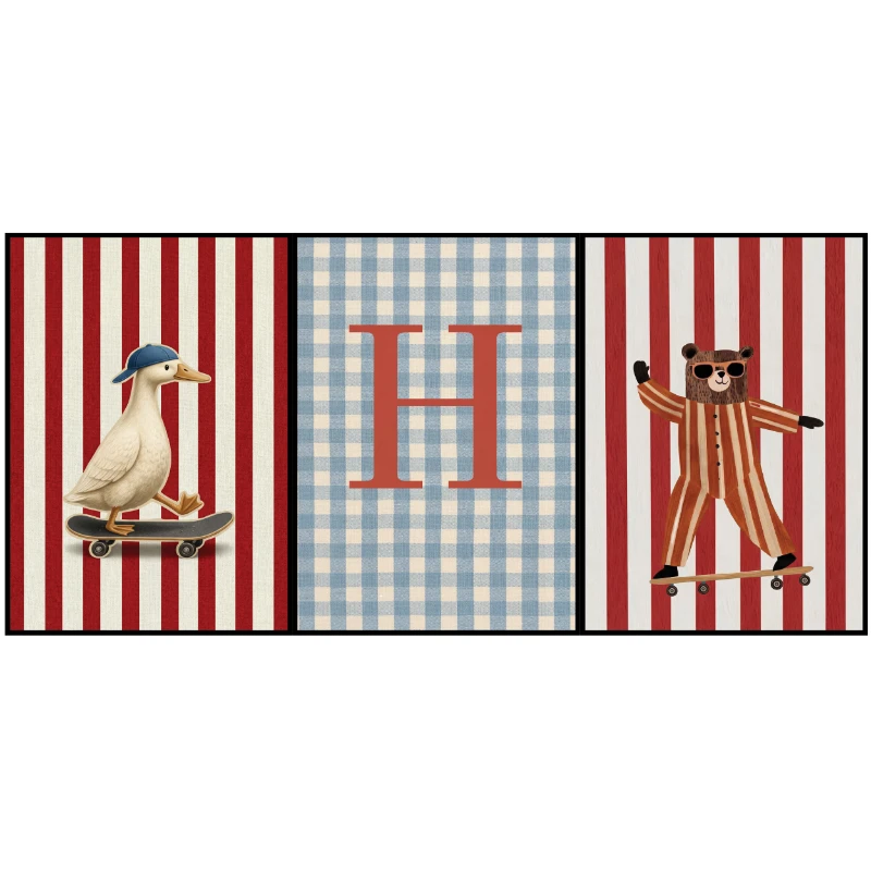 Statik Tutunma Özellikli Tablo - Poster Çocuk Odası (Model- 35)