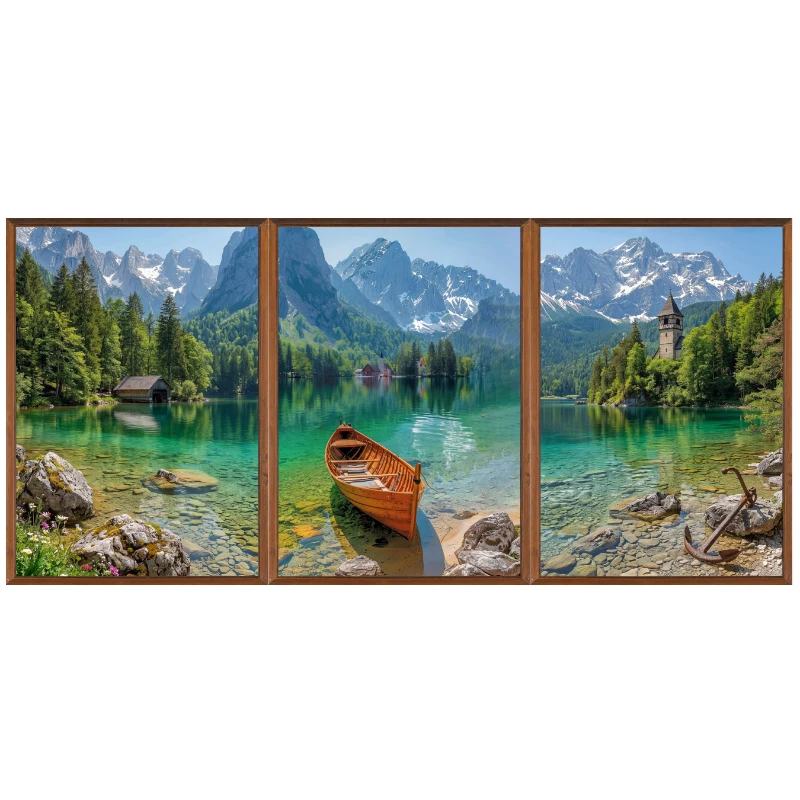 Statik Tutunma Özellikli Tablo - Poster Manzara (Model- 105)