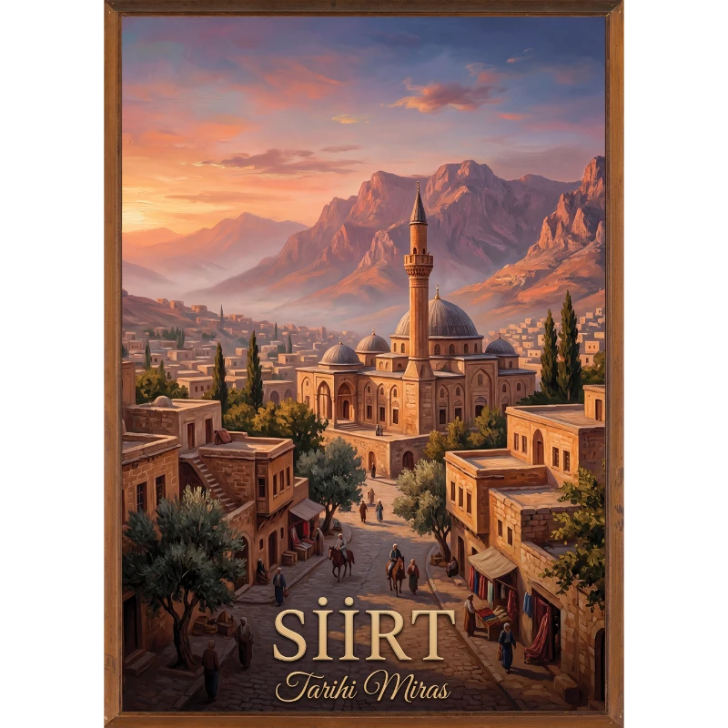 Türkiye İller Tablo - Poster Siirt (Model-71)