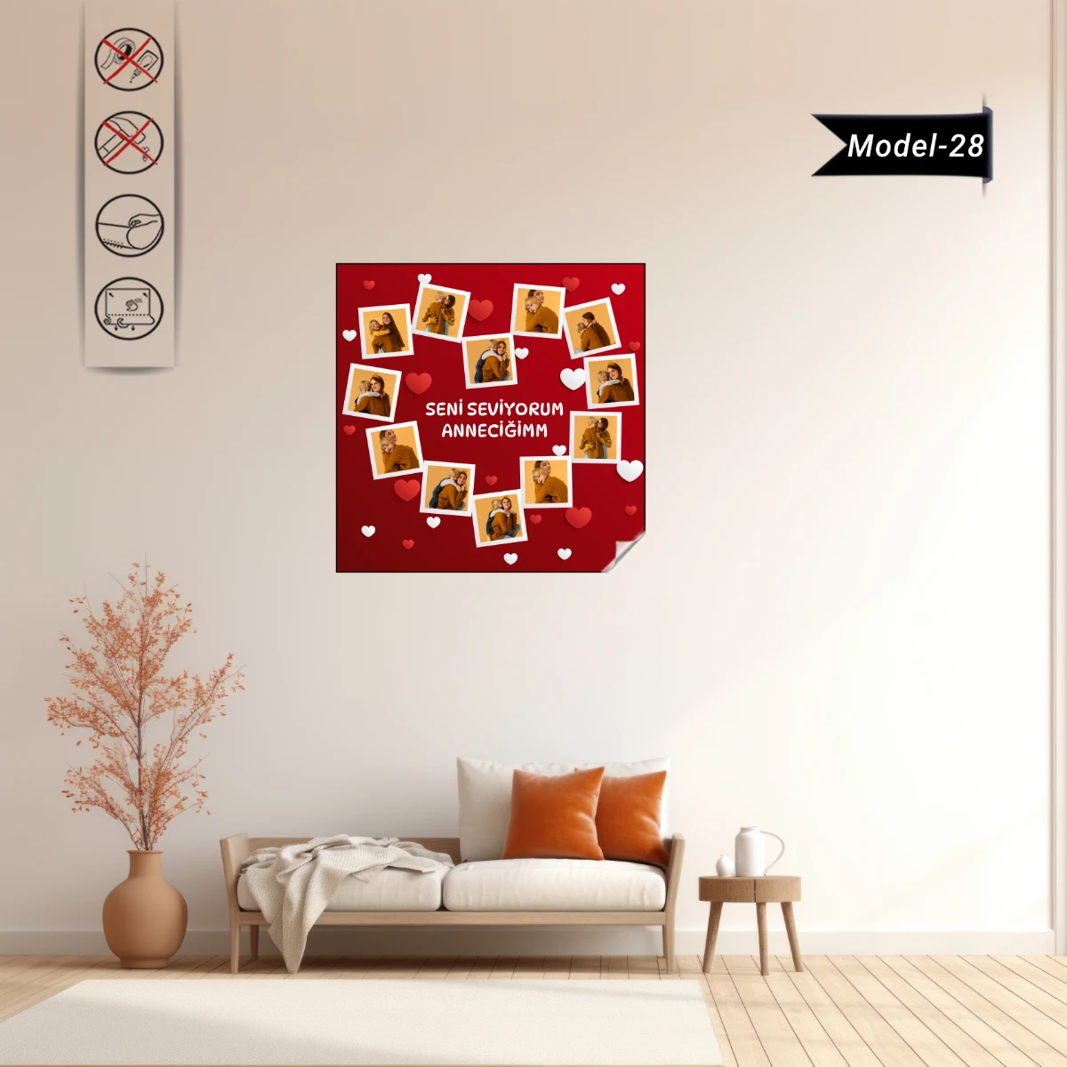 Anneler Gününe Özel Tablo - Poster Özel Gün ( Model -28)