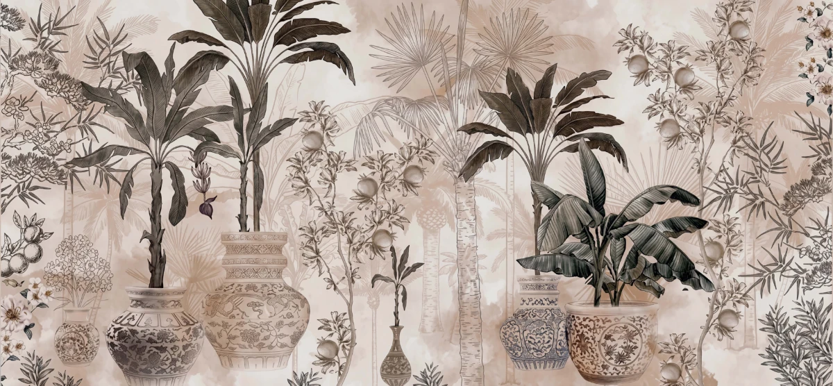 Duvar Kağıdı Çiçek Desen (Model -2059)