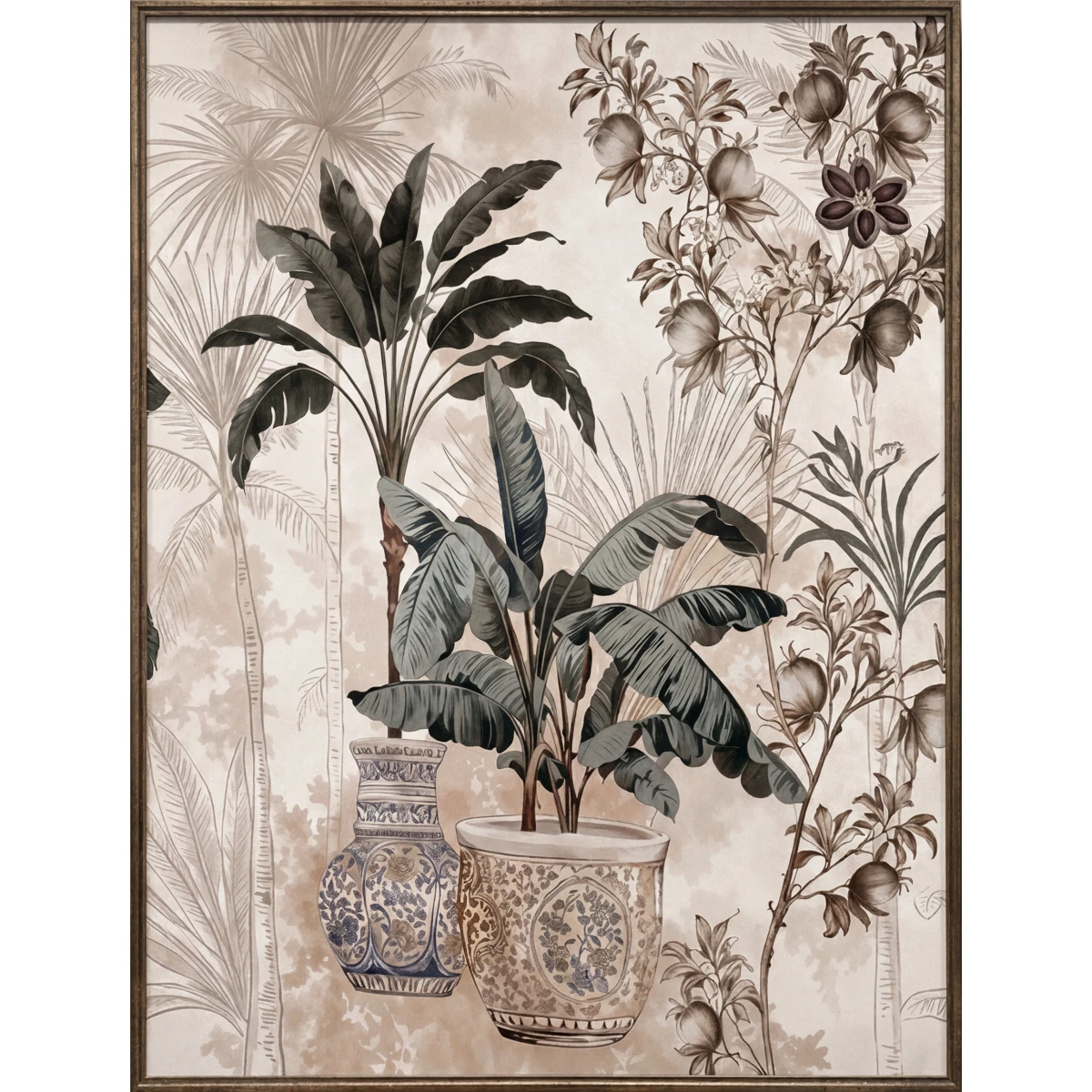 Statik Tutunma Özellikli Tablo - Poster Çiçek (Model-86) 