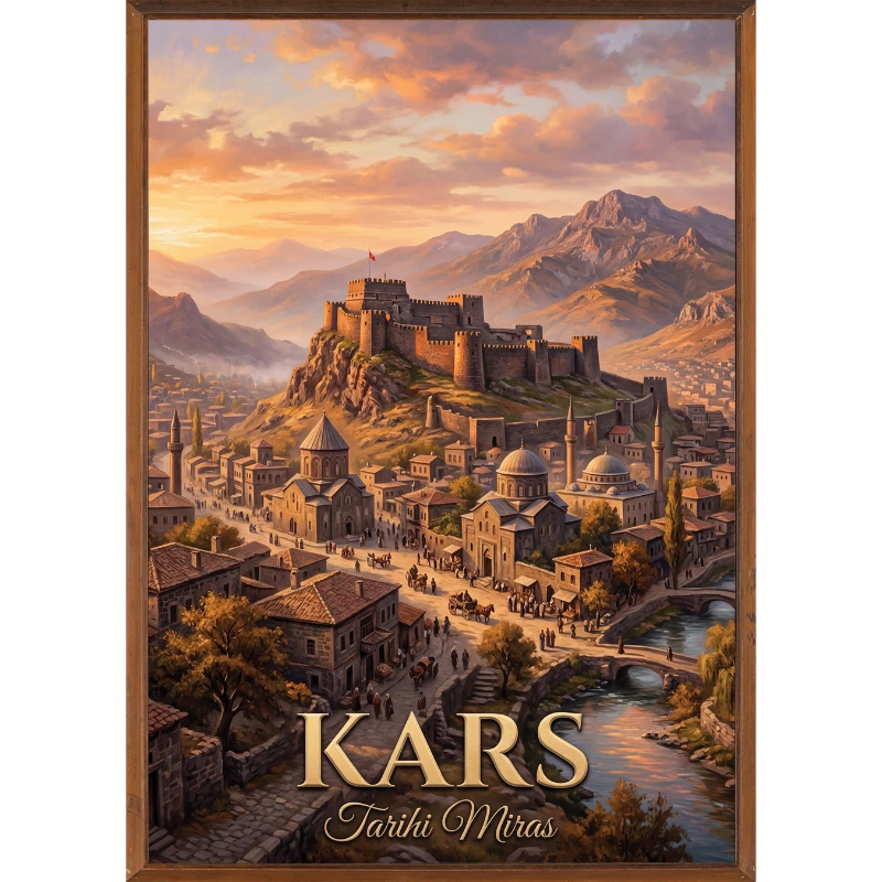 Türkiye İller Tablo - Poster Kars (Model-83)