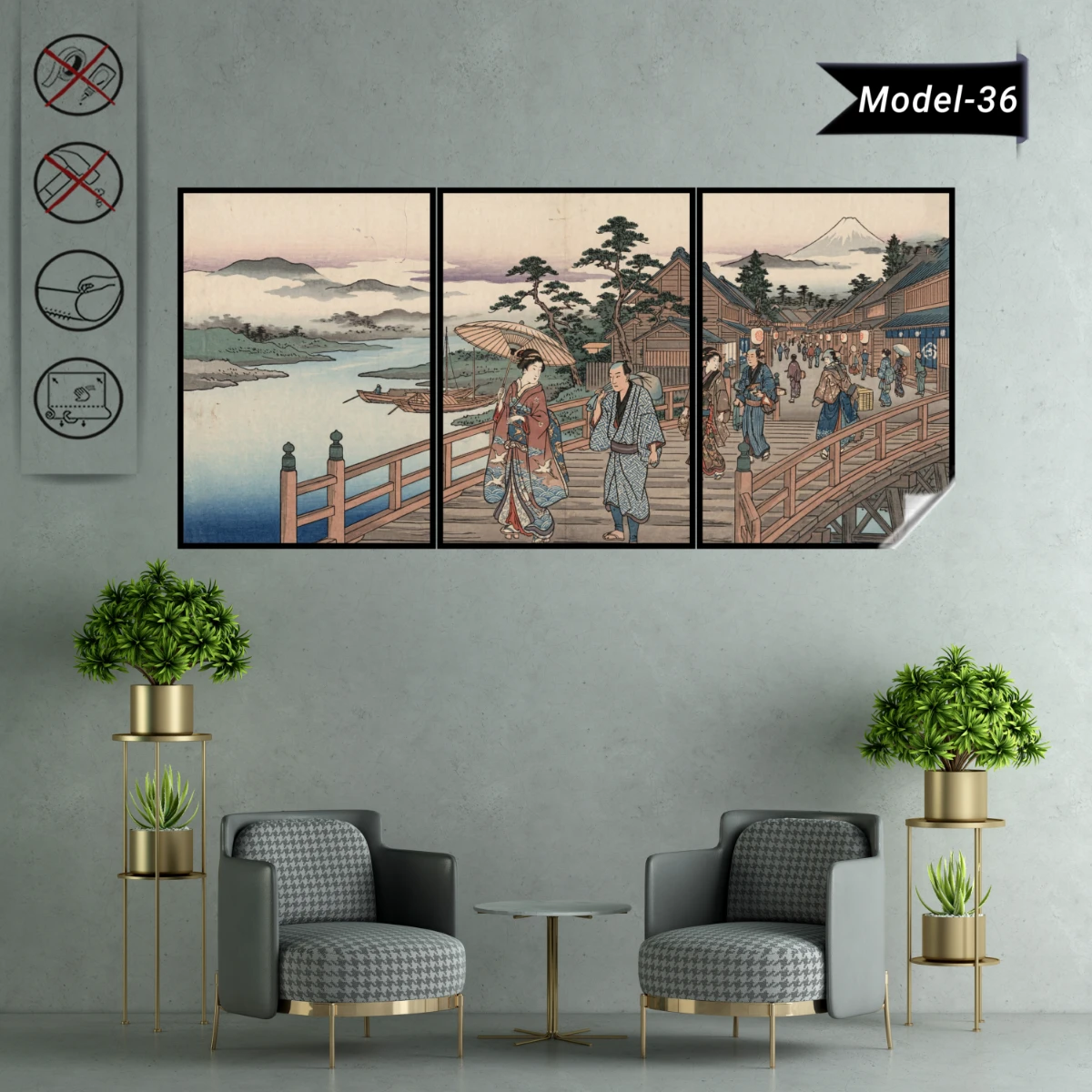 Statik Tutunma Özellikli Tablo - Poster Diğer (Model- 36)