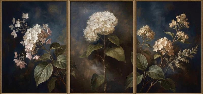 Statik Tutunma Özellikli Tablo - Poster Çiçek (Model- 79)