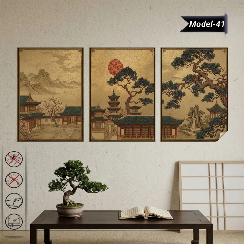 Statik Tutunma Özellikli Tablo - Poster Diğer (Model- 41)