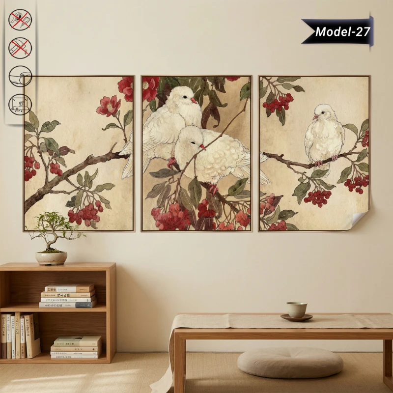 Statik Tutunma Özellikli Tablo - Poster Hayvan (Model- 27)