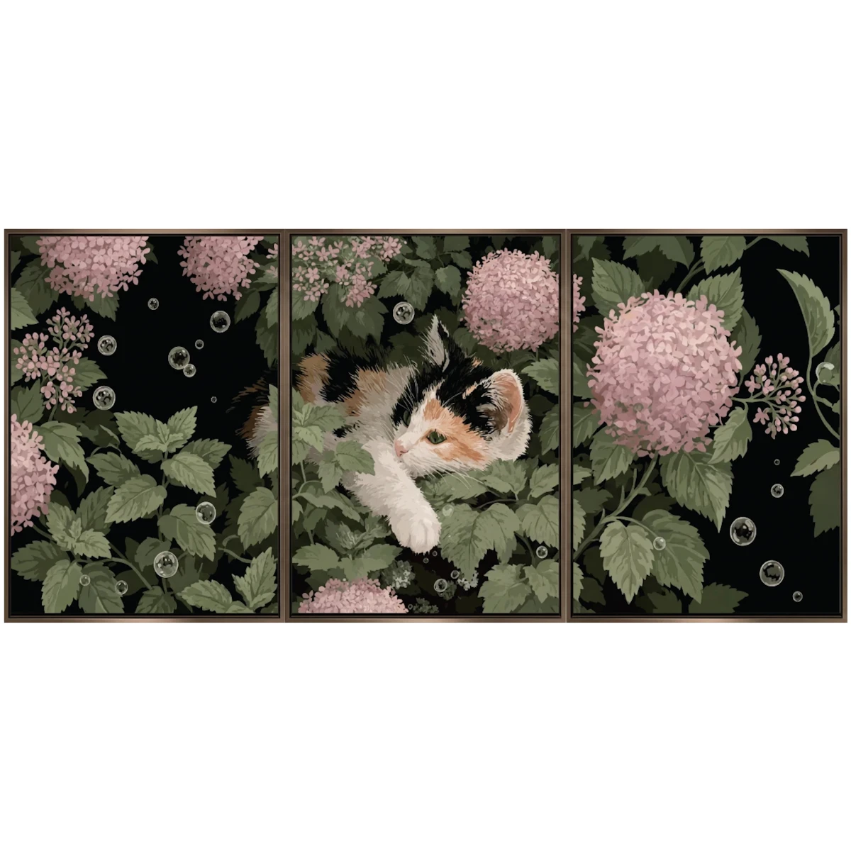 Cam Görünümlü Yapışkanlı Kedi Tablo Hayvan (Model- 26) 