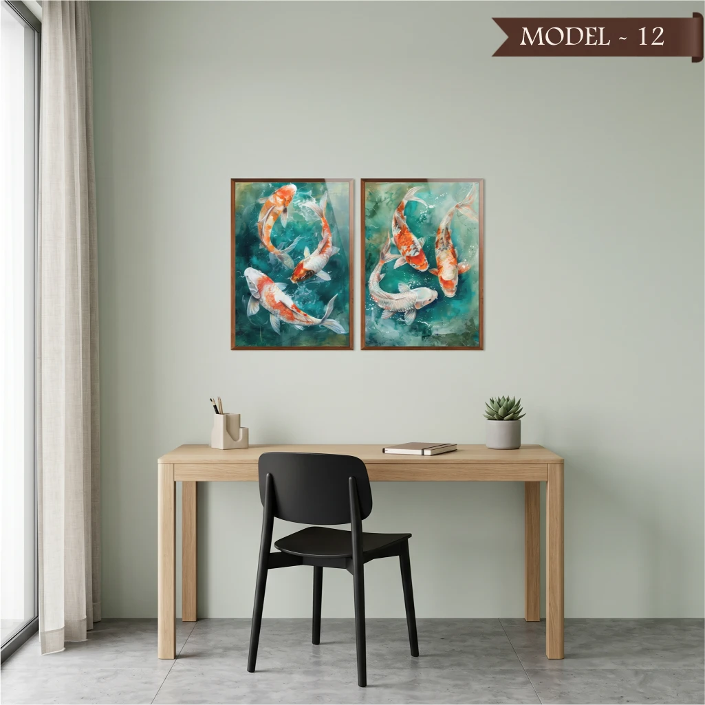 Cam Görünümlü Yapışkanlı Balık Tablo Hayvan (Model- 12)