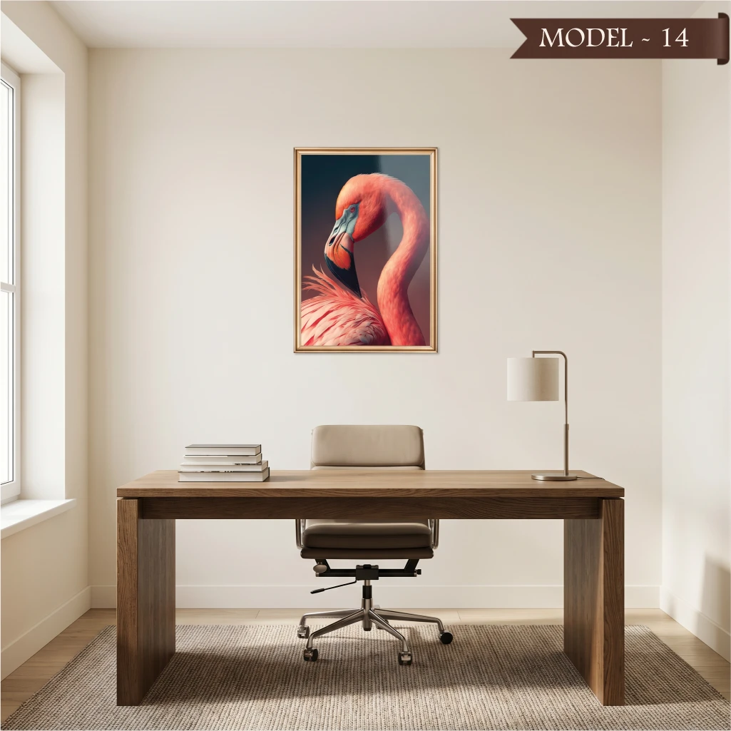 Cam Görünümlü Yapışkanlı Tablo Hayvan (Model- 14)