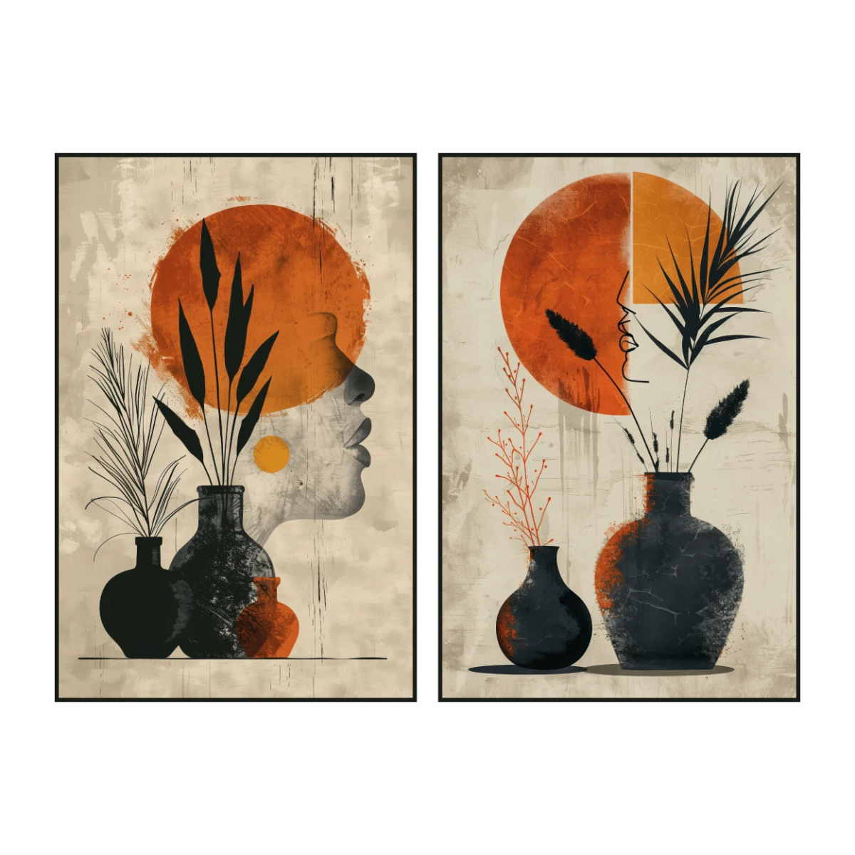 Statik Tutunma Özellikli Tablo - Poster Modern (Model- 29) 