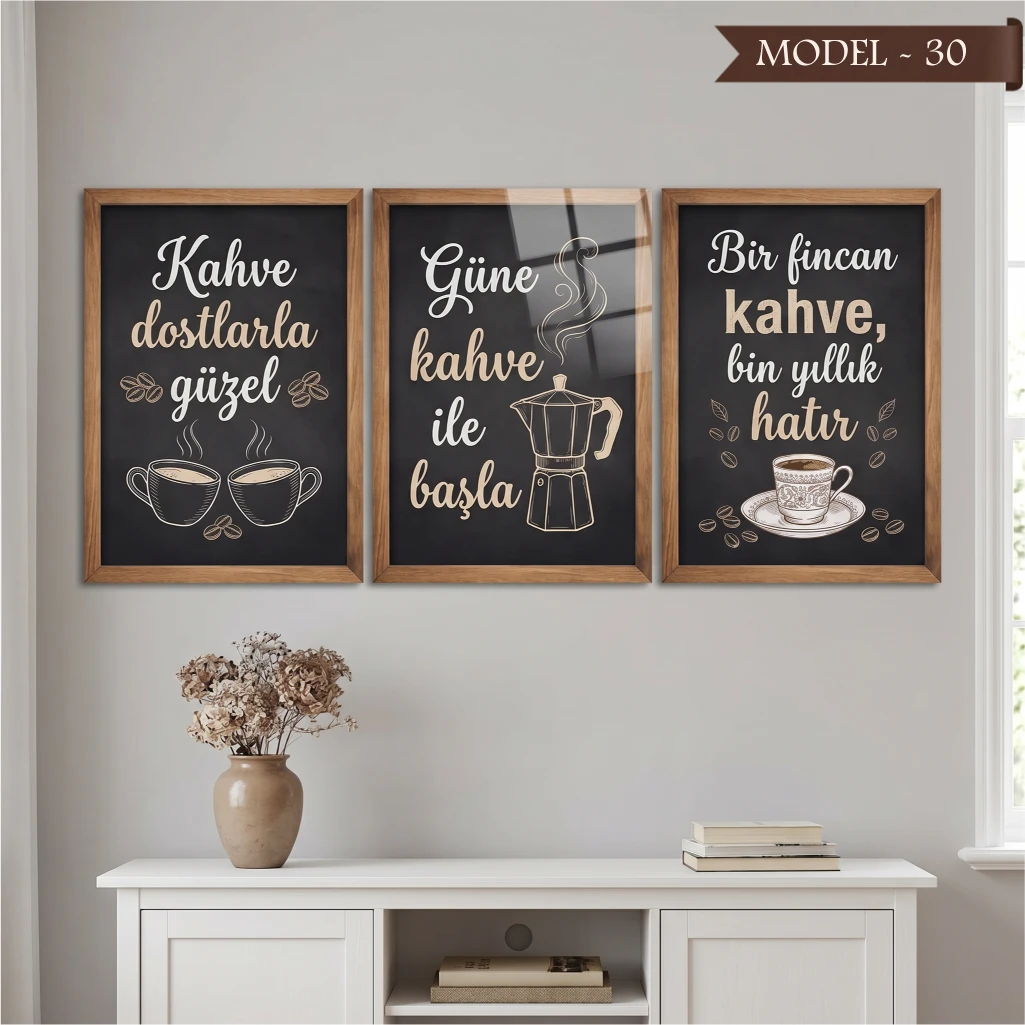 Cam Görünümlü Yapışkanlı Tablo Diğer (Model- 30)
