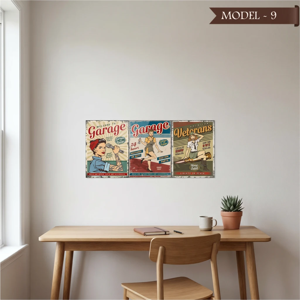 Cam Görünümlü Yapışkanlı Tablo Diğer (Model- 9)