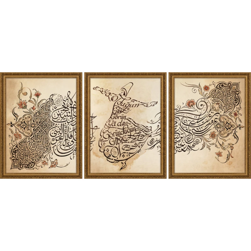 Statik Tutunma Özellikli Tablo - Poster Dini (Model- 101)