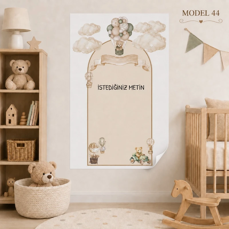 Statik Tutunma Özellikli Doğum Günü Tablo - Poster Özel Gün ( Model - 52)